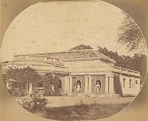 India Upper Class Residence Panorama old Photo 1860