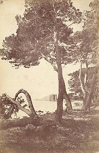 French Riviera Cannes Ile Saint Honorat Monastery Old Jean Gilletta Photo 1880