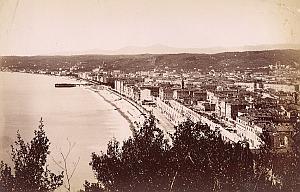 French Riviera Nice Panorama du Chateau Old Jean Gilletta Photo 1880