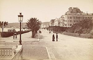 French Riviera Nice Promenade des Anglais old Jean Gilletta Photo 1880'