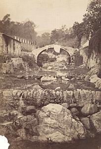 Italy Sanremo Old Town Dry River bed stream old Jean Gilletta Photo 1880'