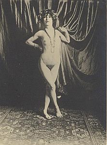 Woman Nude Risque Study Old Large Photo 1930