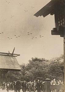 WWII World War Japan Plane Parade Propaganda Photo 1942