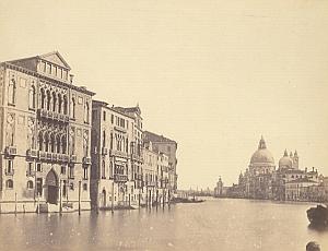 Palazzo Grande Canale Panorama Venezia Old Photo 1860