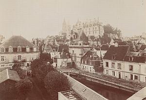 Loches General View Castle France Old Photo 1890