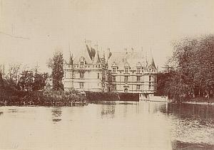 Azay le Rideau Castle Facade France Old Photo 1890