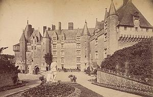 Langeais Castle Facade France Old Photo 1890