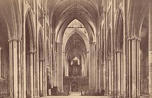 York Minster Cathedral United Kingdom Old Photo 1890