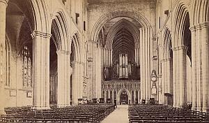 Ripon Cathedral Interior United Kingdom Old Photo 1890