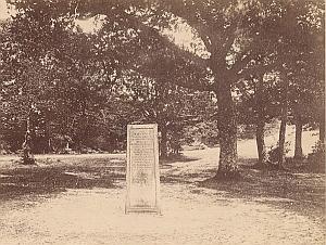 Rufus Stone Hampshire England Old Photo 1890