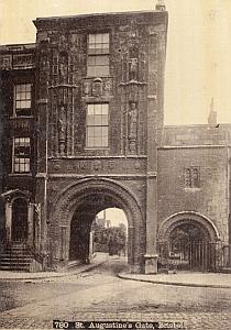 Bristol St Augustine Gate United Kingdom Old Photo 1890