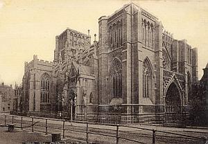 Bristol Cathedral Facade United Kingdom Old Photo 1890