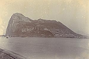 Gibraltar Panoramic View United Kingdom Old Photo 1890