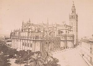Sevilla Cathedral General View Spain Old Photo 1890
