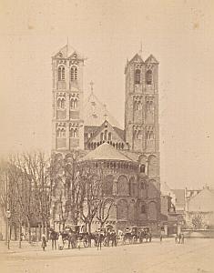 Koln St Gereon Church Horse Cars Germany Old Photo 1890