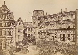 Heidelberg Castle Renaissance Architecture Germany Old Photo 1890