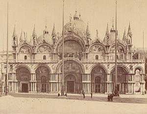 Venezia Piazza San Marco Italy Old Alinari Photo 1880