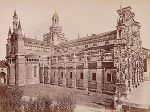 Certosa di Pavia Facciata Italy Old Brogi Photo 1880