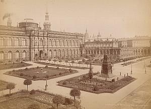 Dresden Zwinger Museum Garden Germany Old Photo 1880