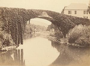 France Betharram Romantic Bridge Old CDV Photo 1880