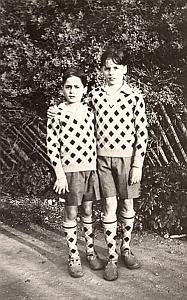 The Two Brothers Geometrical Fashion Snapshot 1920