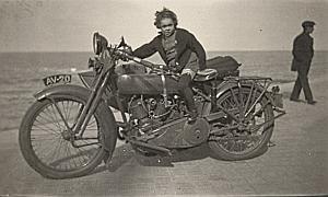 Belgium Ostende Moto Harley Davidson Snapshot 1930