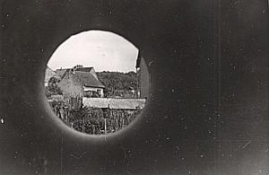 France Arbois Through Battlement Snapshot Photo 1945