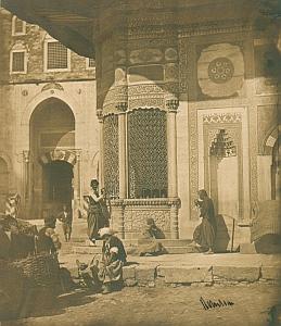 Constantinople Porte Imperiale Ancien Sérail Papier Salé James Robertson 1854