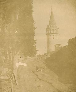 Constantinople Galata Tower Robertson Salt Print 1854