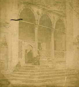 Constantinople Porche Mosquée de Süleymaniye Papier Salé James Robertson 1854