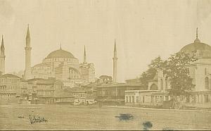 Constantinople Mosquée Sainte Sophie Papier Salé James Robertson 1854