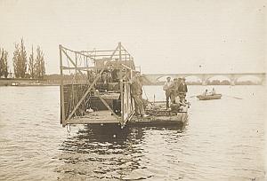 Balloon Bayard Clement crash Nacelle Old Photo 1909