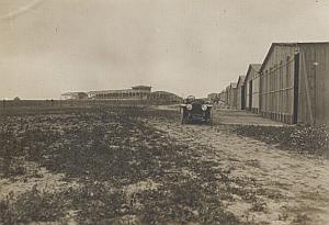 Airfield Panorama Reims Early Aviation Old Photo 1909