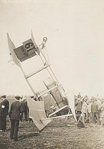 Louis Breguet accident Reims Early Aviation Photo 1909