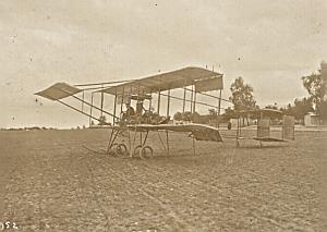 Biplan Henry Farman Reims Early Aviation Photo 1909