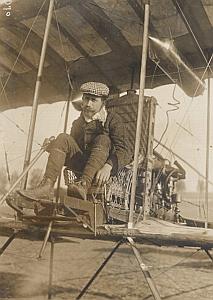 Sommer Biplan Farman Reims Early Aviation Photo 1909