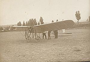 Monoplan Bleriot Reims Early Aviation old Photo 1909