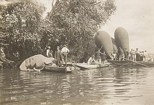 Balloon Clement Bayard Accident Seine river Photo 1909