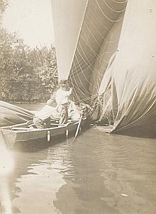 Balloon Clement Bayard Accident Seine river Photo 1909