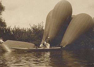 Balloon Clement Bayard Accident Seine river Photo 1909