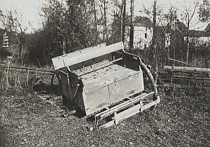 Monthyon German Car abandoned WWI old Photo 1918