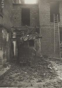 Rue de Paris at Saint Denis Shelling WWI old Photo 1915