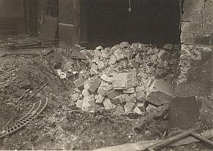Gothas Raid Shelling School Paris WWI old Photo 1918