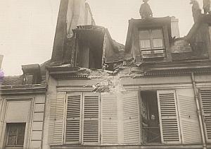 Gothas Raid Shelling Bombing Paris WWI old Photo 1918