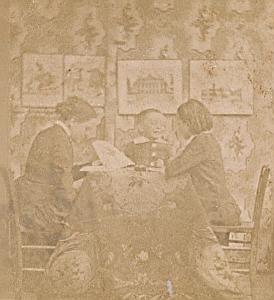 Humoristic Scene de Genre France Old Photo Stereo 1870