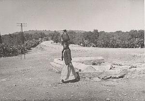 Palestine Travel Caya Fountain Animated Old Photo 1934
