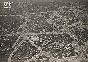 Oise Battle Camp WWI Aerial View France CAF Photo 1920s