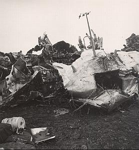 Morocco Casablanca Douglas Plane Crash Old Photo 1950