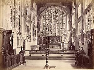 Stratford on Avon Church Chancel Old Bedford Photo 1880