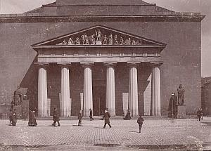 Denmark Copenhagen Vor Frue Kirke Church facade Old Photo 1890